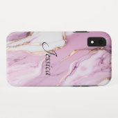 Coques Case-Mate iPhone Code QR noir élégant et élégant (Dos (Horizontal))