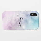 Coques Case-Mate iPhone Code QR noir élégant et élégant (Dos (Horizontal))