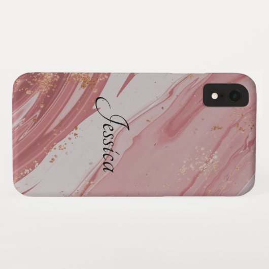 Coques Case-Mate iPhone Code QR noir élégant et élégant (Dos (Horizontal))