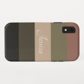 Coques Case-Mate iPhone Code QR noir élégant et élégant (Dos (Horizontal))