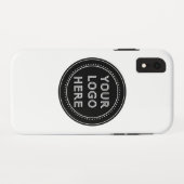Coques Case-Mate iPhone Code QR noir élégant et élégant (Dos (Horizontal))