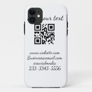 Case-Mate iPhone Case code QR personnalisé simple ajouter votre nom text