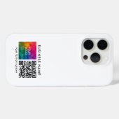 Coques Case-Mate iPhone Code QR personnalisé Téléchargez votre logo d'entr (Verso (horizontal))