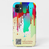 Coques Case-Mate iPhone Code QR personnel ou professionnel de la peinture (Dos)