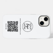 Coques Case-Mate iPhone Code QR professionnel personnalisé (Verso (horizontal))