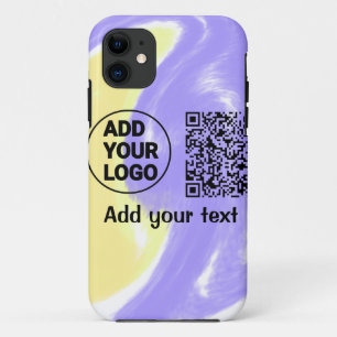 Case-Mate iPhone Case Code qr simple minimaliste ajouter logo nom du cod
