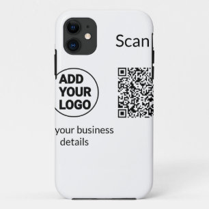 Case-Mate iPhone Case Code QR simple minimaliste ajouter un logo nom de