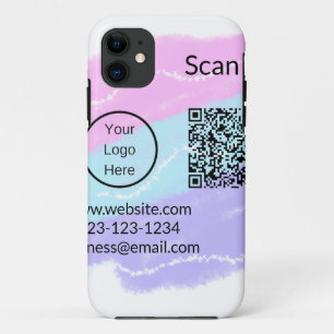Case-Mate iPhone Case Code QR simple minimaliste ajouter un logo scanner