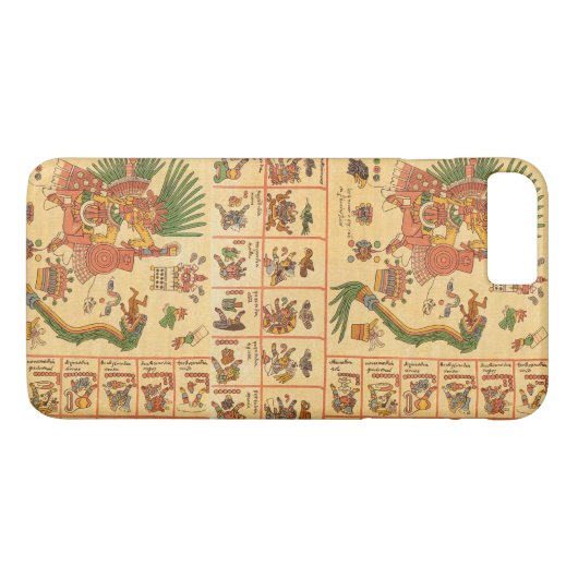 Coques Case-Mate iPhone Codex Borbonicus Aztec Texte (Dos (Horizontal))