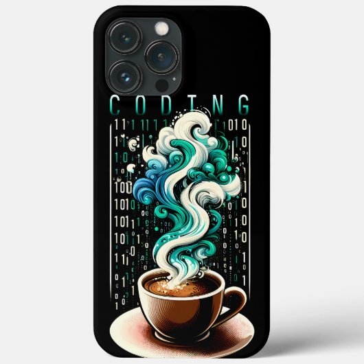 Coques Case-Mate iPhone Coding & Café : Le rêve des amateurs de technologi (Verso)