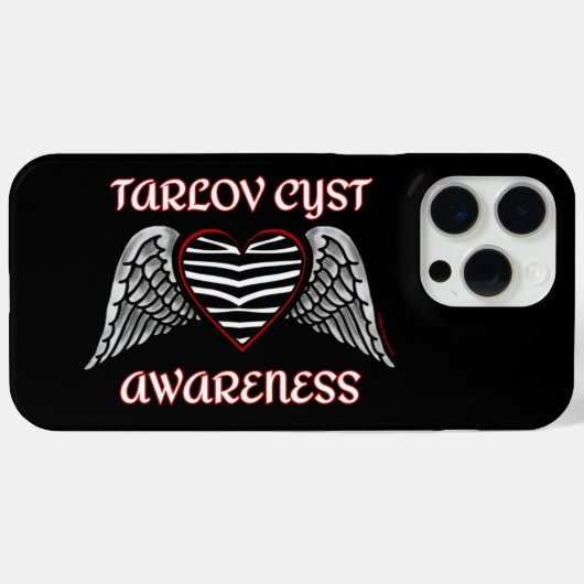 Coques Case-Mate iPhone Coeur/Ailes...Cyst Tarlov (Verso (horizontal))