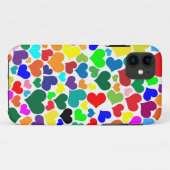 Coques Case-Mate iPhone coeur arc-en-ciel (Dos (Horizontal))
