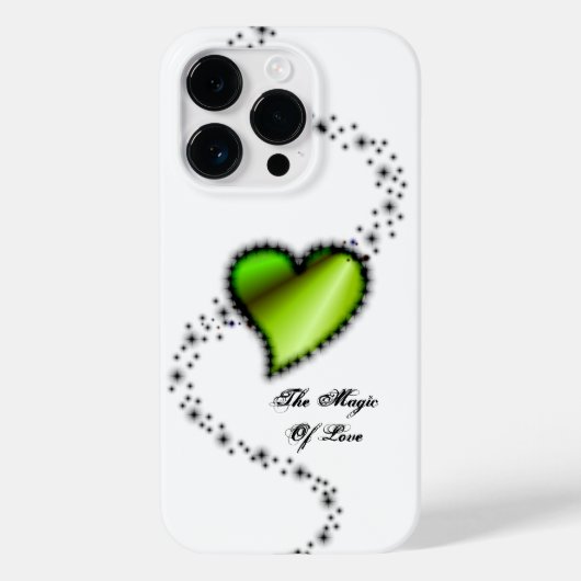 Coques Case-Mate iPhone Coeur arc-en-ciel avec étoiles, La magie de l'amou (Verso)