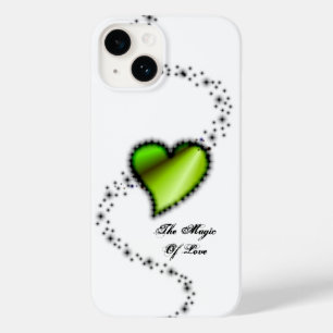 Coque Pour iPhone 14 Coeur arc-en-ciel avec étoiles, La magie de l'amou
