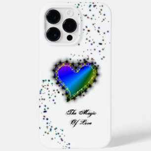 Coque Pour Pour iPhone 14 Pro Max Coeur arc-en-ciel avec étoiles, La magie de l'amou