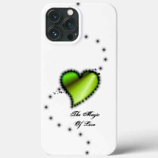 Coques Case-Mate iPhone Coeur arc-en-ciel avec étoiles, La magie de l'amou (Verso)