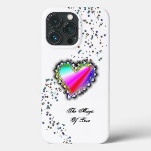 Case-Mate iPhone Case Coeur arc-en-ciel avec étoiles, La magie de l'amou