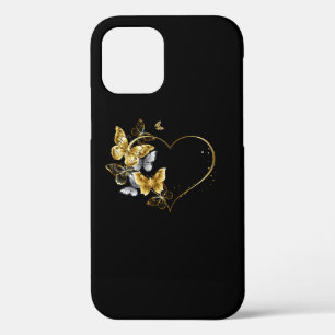 Case-Mate iPhone Case Coeur aux papillons d'or
