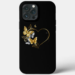 Case-Mate iPhone Case Coeur aux papillons d'or