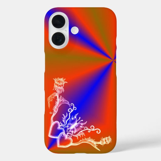 Coques Case-Mate iPhone Cœur avec fleur et papillon (Verso)