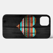 Coques Case-Mate iPhone Coeur aztèque (Verso (horizontal))