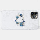 Coques Case-Mate iPhone Coeur bijoux avec papillons Morpho (Dos (Horizontal))