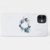 Coques Case-Mate iPhone Coeur bijoux avec papillons Morpho (Dos (Horizontal))