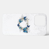 Coques Case-Mate iPhone Coeur bijoux avec papillons Morpho (Verso (horizontal))