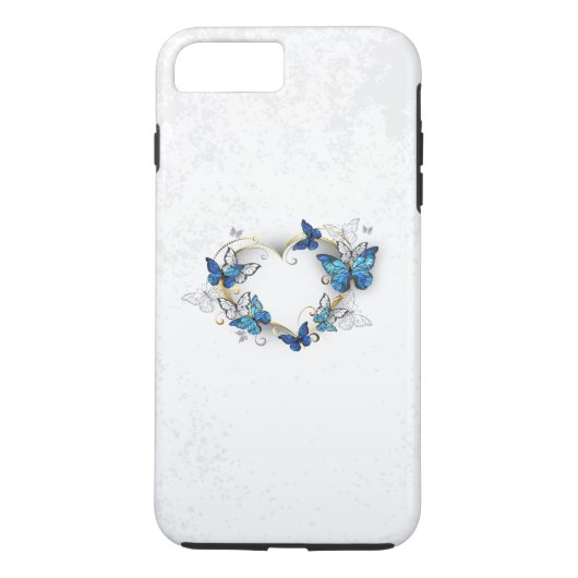 Coques Case-Mate iPhone Coeur bijoux avec papillons Morpho (Dos)