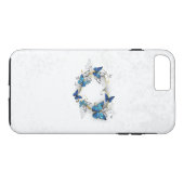 Coques Case-Mate iPhone Coeur bijoux avec papillons Morpho (Dos (Horizontal))