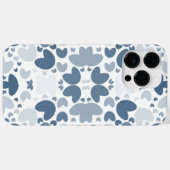 Coques Case-Mate iPhone coeur bleu (Verso (horizontal))