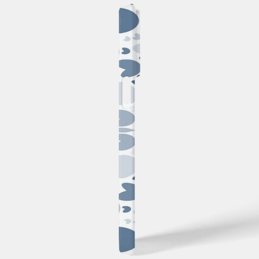 Coques Case-Mate iPhone coeur bleu (Verso / Droite)