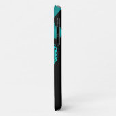 Coques Case-Mate iPhone Coeur bleu, Amour, Romance, Saint Valentin (Dos/Gauche)