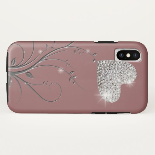 Coques Case-Mate iPhone Coeur brillant joli design (Dos (Horizontal))