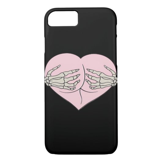 Coques Case-Mate iPhone Coeur Butt Hug Skeleton Mains Classique (Dos)