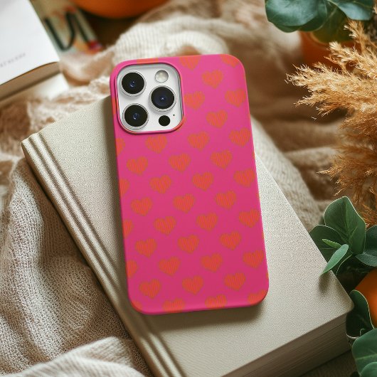 Coques Case-Mate iPhone Coeur chaud et orange tendance