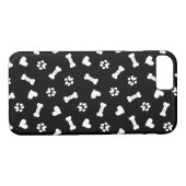 Coques Case-Mate iPhone Coeur Chien Paws Et Os Noir    (Dos (Horizontal))