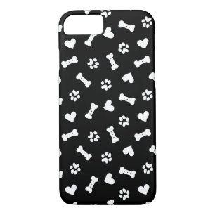 Case-Mate iPhone Case Coeur Chien Paws Et Os Noir