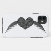 Coques Case-Mate iPhone Cœur d'amour ailé gothique (Dos (Horizontal))