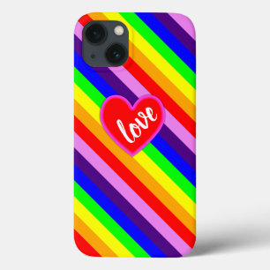 Case-Mate iPhone Case Cœur d'amour arc-en-ciel classique Fierté Dynamiqu
