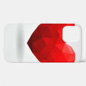 Coques Case-Mate iPhone Coeur d'amour bas poly valentine (Verso (horizontal))