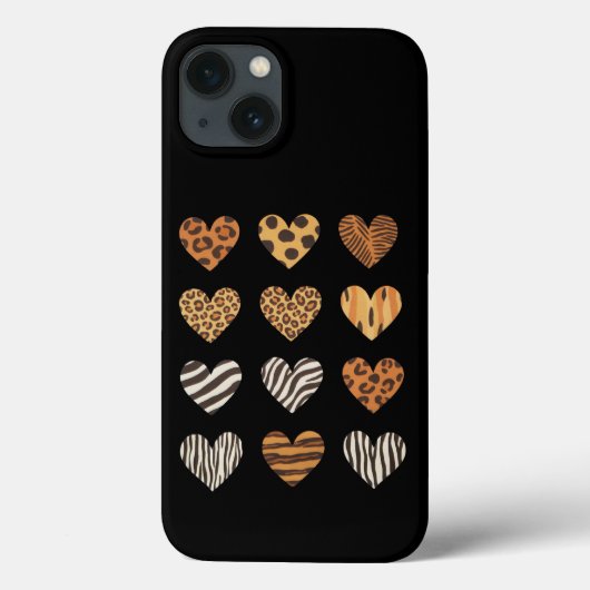 Coques Case-Mate iPhone Cœur d'amour Léopard Mignon Saint-Valentin  (Verso)