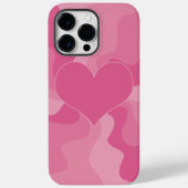 Coques Case-Mate iPhone Coeur d'amour - rose (Verso)