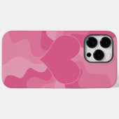 Coques Case-Mate iPhone Coeur d'amour - rose (Verso (horizontal))