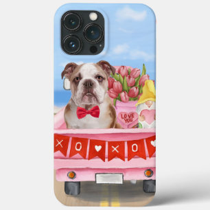 Case-Mate iPhone Case Cœur de camion de la Saint-Valentin pour Bouledogu