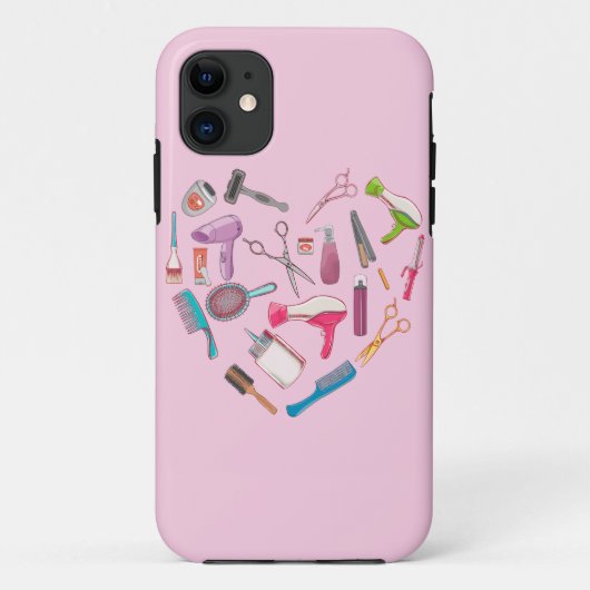 Coques Case-Mate iPhone Coeur de coiffeur Outil coiffeur (Dos)