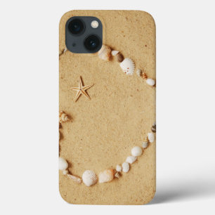 Etui iPhone 13 Coeur de coquillages avec Starfish