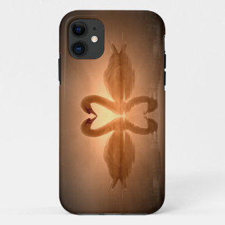 Coque iPhone 11 Coeur de cygne
