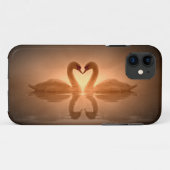 Coques Case-Mate iPhone Coeur de cygne (Dos (Horizontal))