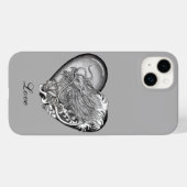 Coques Case-Mate iPhone Cœur de dragon (Verso (horizontal))